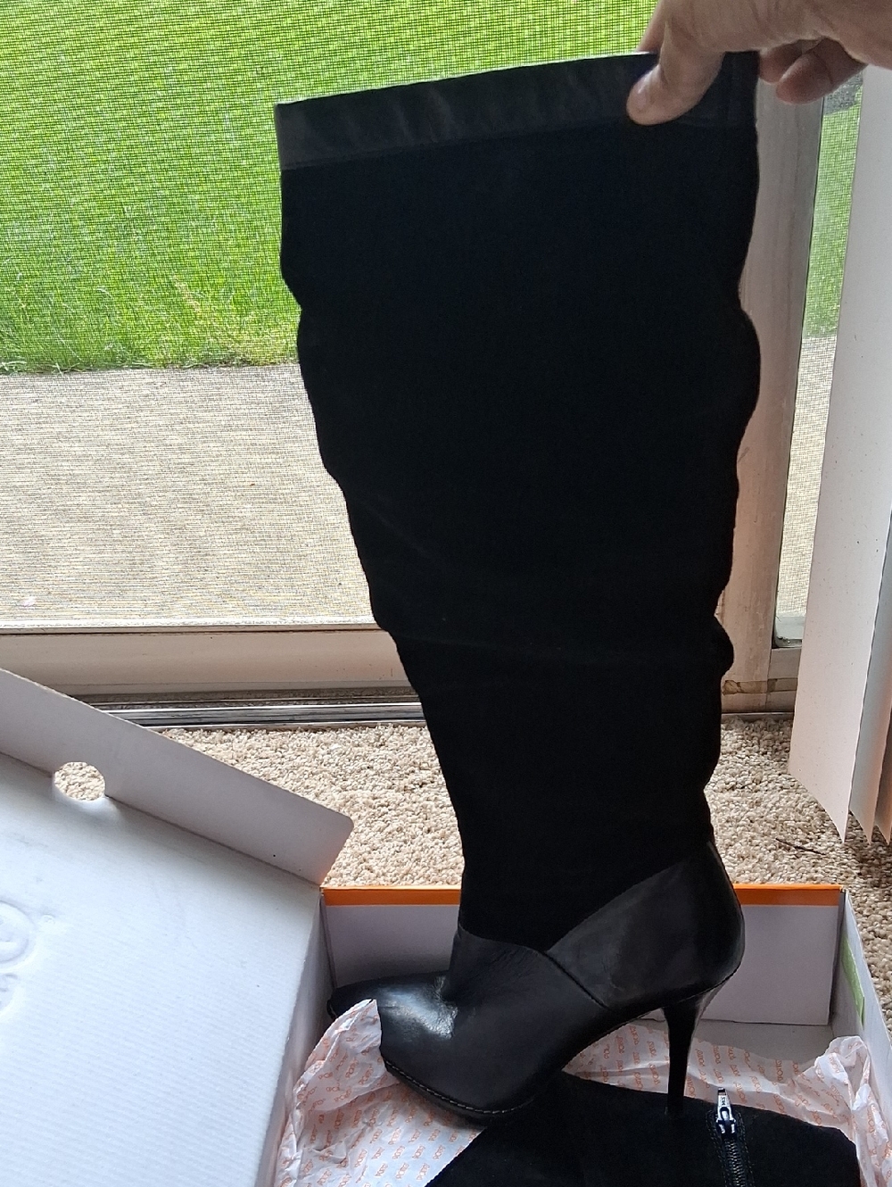 Nine West Black Over-the-Knee Stiletto Boots